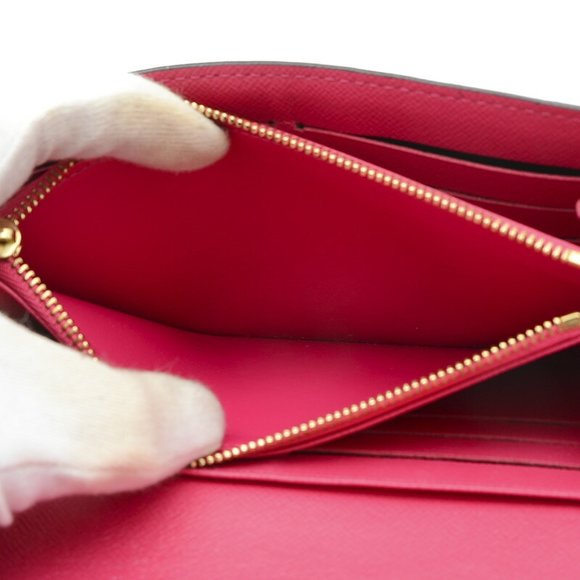 LOUIS VUITTON Monogram Patches Sticker Portefeuille Sara Long Wallet M63318 - Picture 7 of 9